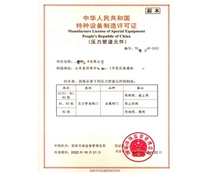 广西中华人民共和国特种设备制造许可证